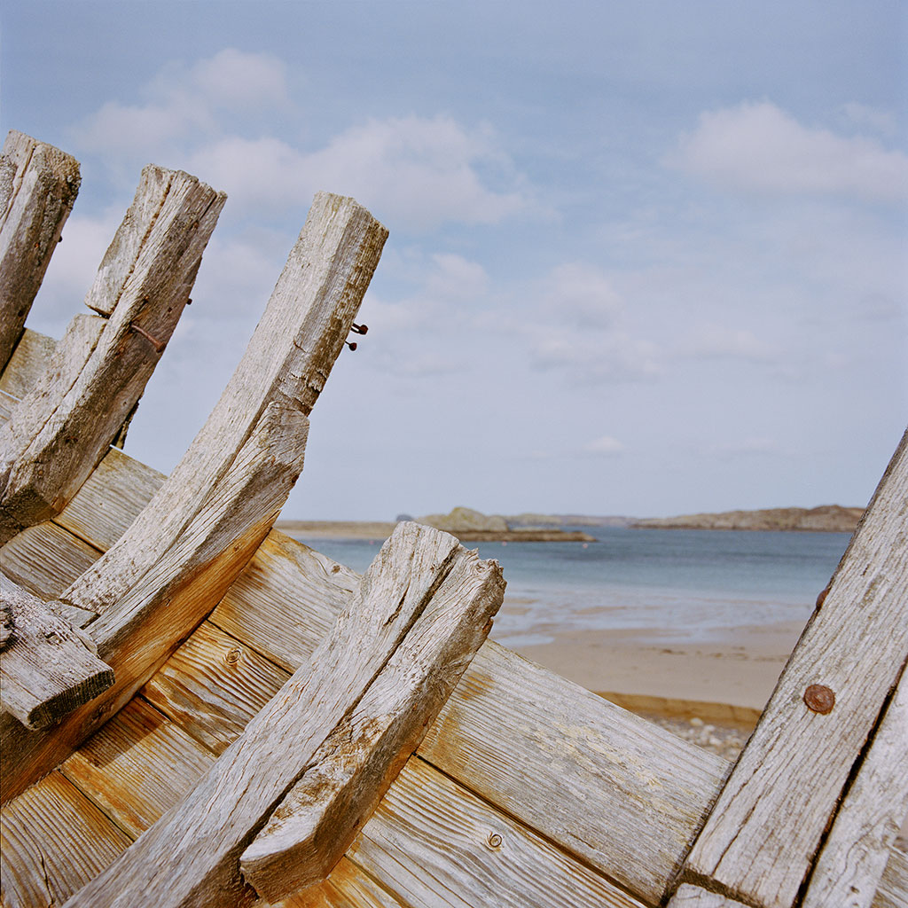 'Bridge to the Stars', boat wreck, Talmine Bay, Sutherland, photograph by Alia Mobarik